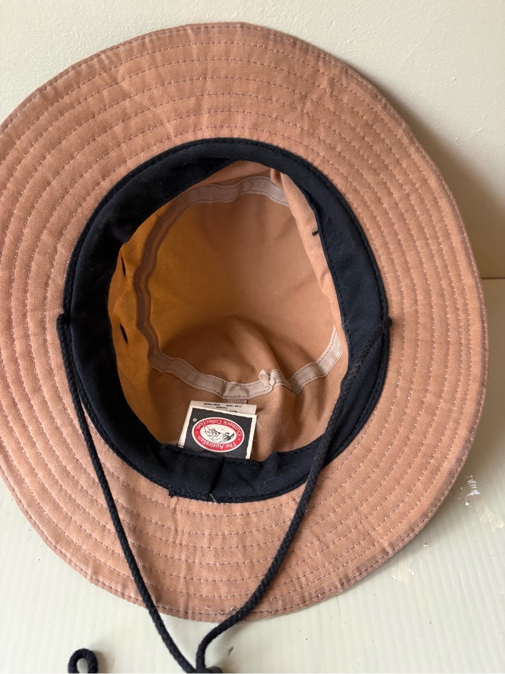 Australian outback collection brown Outdoor Bucket Hat oilskin outdoorsman - Picture 3 of 7